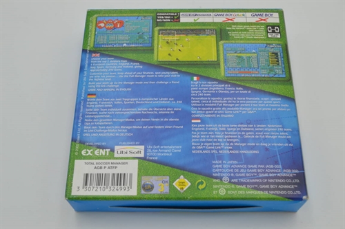 Total Soccer Manager - EUR - I æske - GameBoy Advance spil (A Grade) (Genbrug)